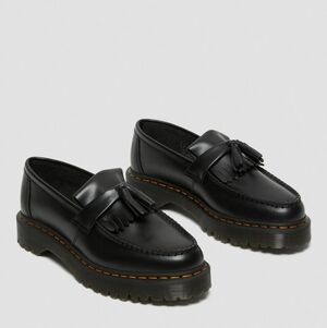 Women's Dr. Martens Adrian Bex Smooth Leather Tassel Loafers 'Black'
